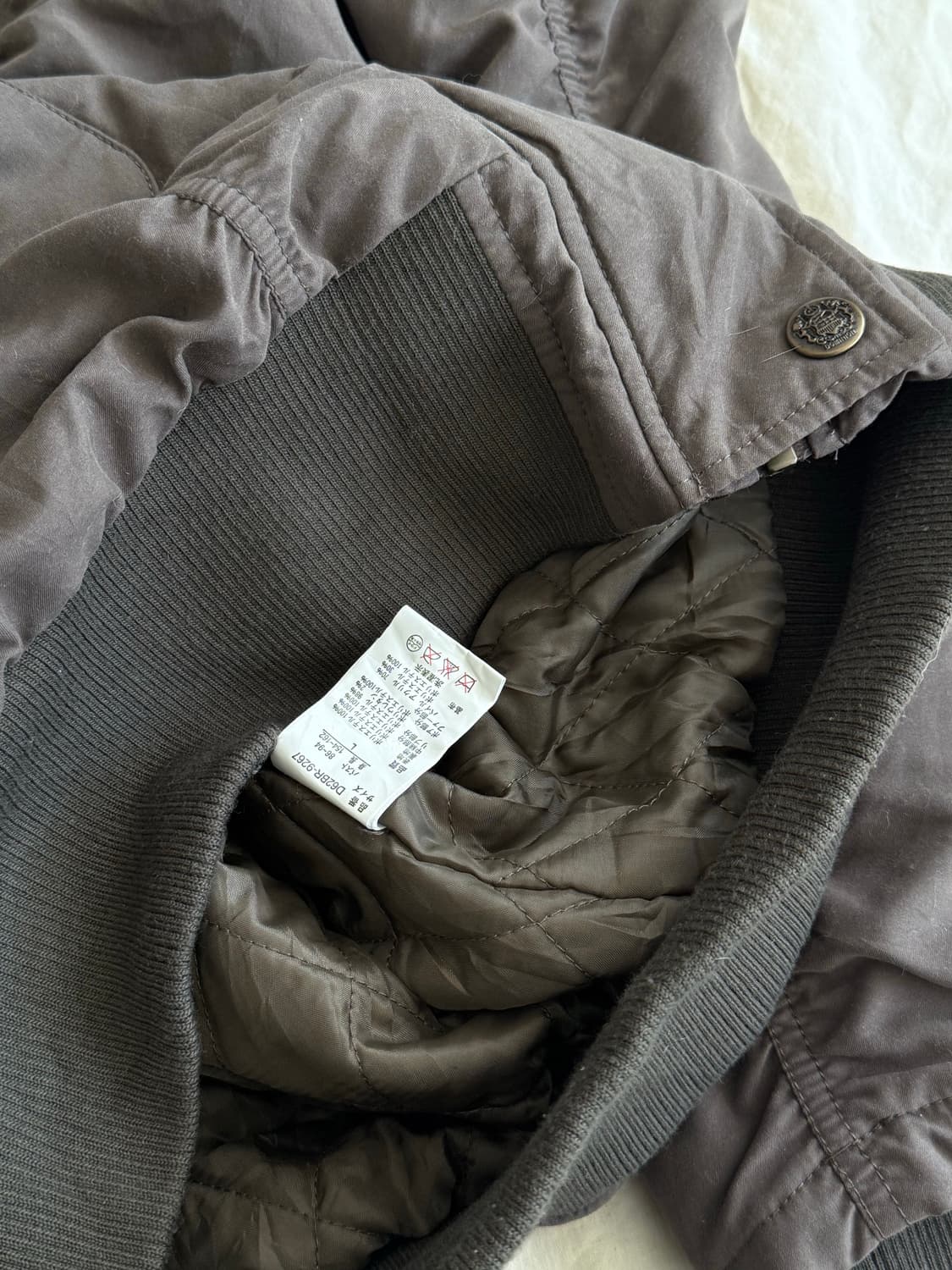 y2k 카키브라운 셔링 미니원피스 야상집업 상품이미지7