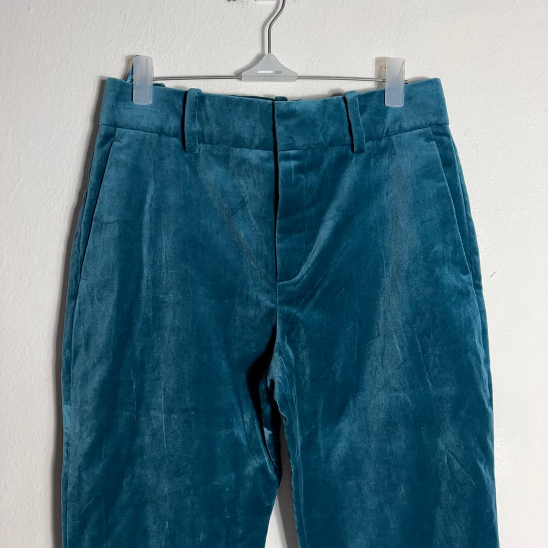 랑방 2016  벨벳 소재 블루 팬츠(36) 상품이미지3