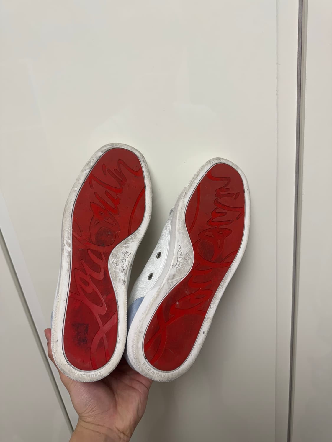 크리스찬 루부탱 화이트 블루 레드 스니커즈 한정판 43 상품이미지2