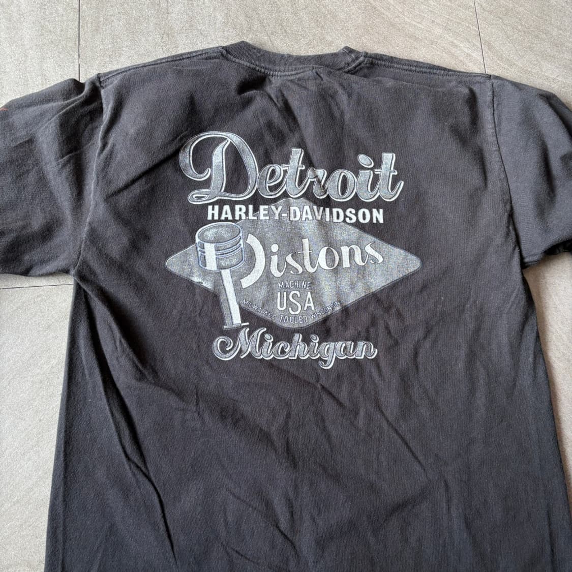 할리데이비슨 미국 생산 블랙 플레임 긴팔 티셔츠 상품이미지8