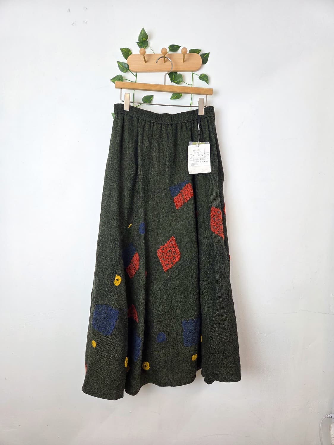 Takashimaya 패턴 울니트 롱스커트 상품이미지1