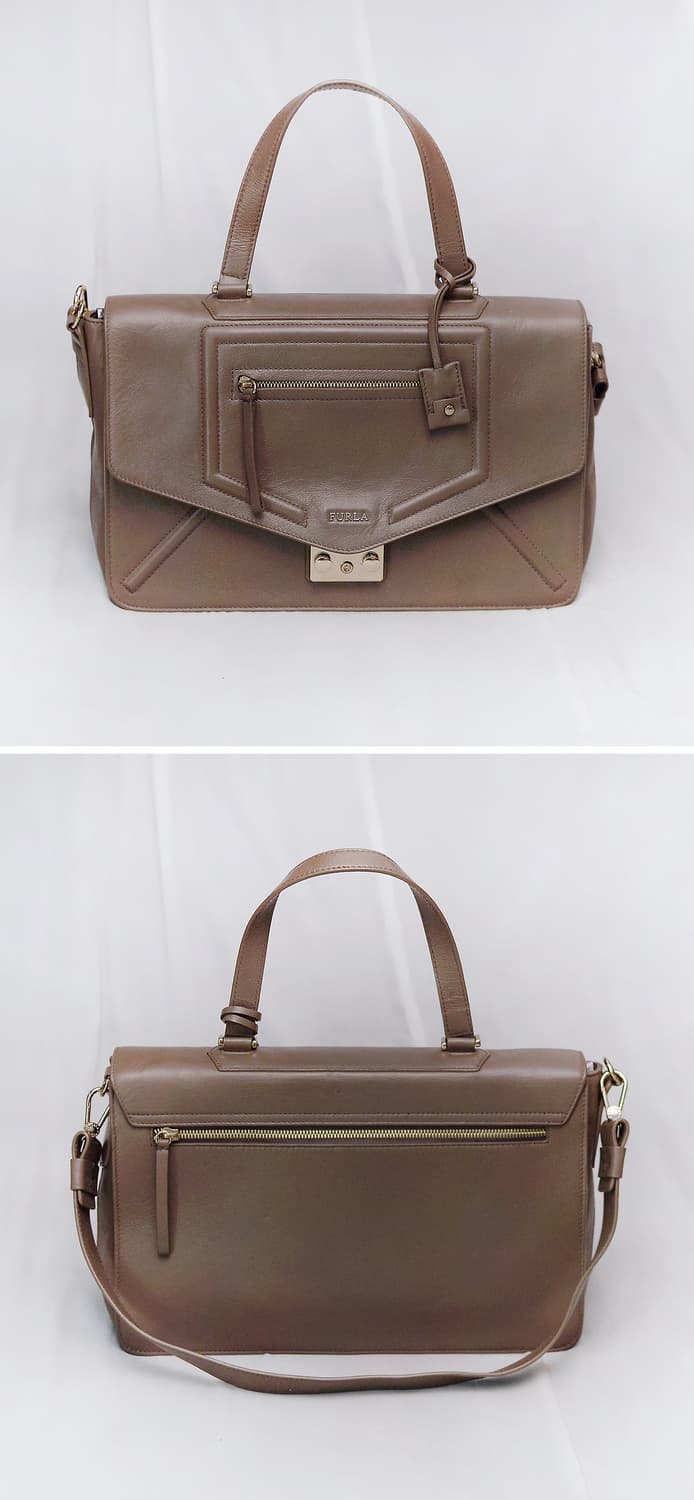 훌라 (FURLA) 엘리스 원핸들 클래식 패드락 플랩 레더 사첼백 상품이미지2