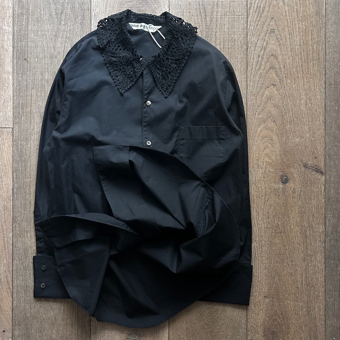 Archive 80's Lace Collar Long Blouse 상품이미지4