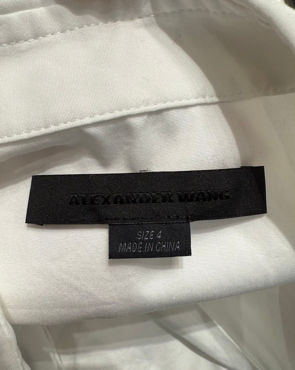 알렉산더 왕 화이트 피어싱 오픈 셔츠  상품이미지8