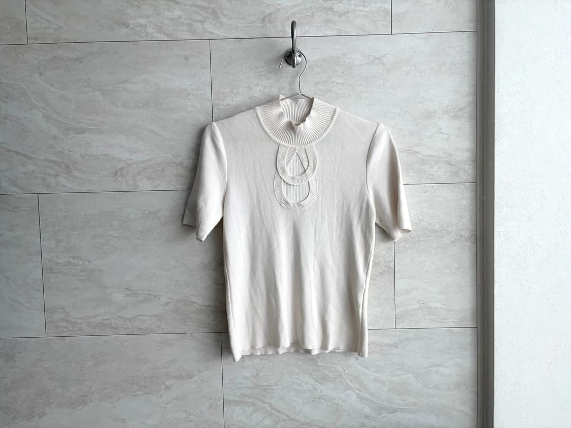 rib knit mock neck top 상품이미지2