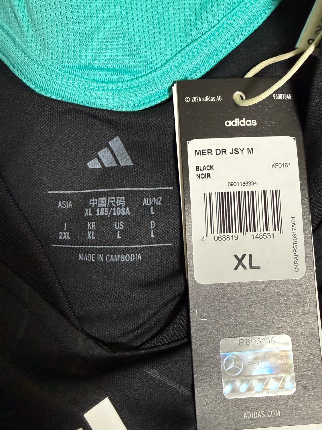 아디다스 x 메르세데스 F1 드라이버 저지 상품이미지3