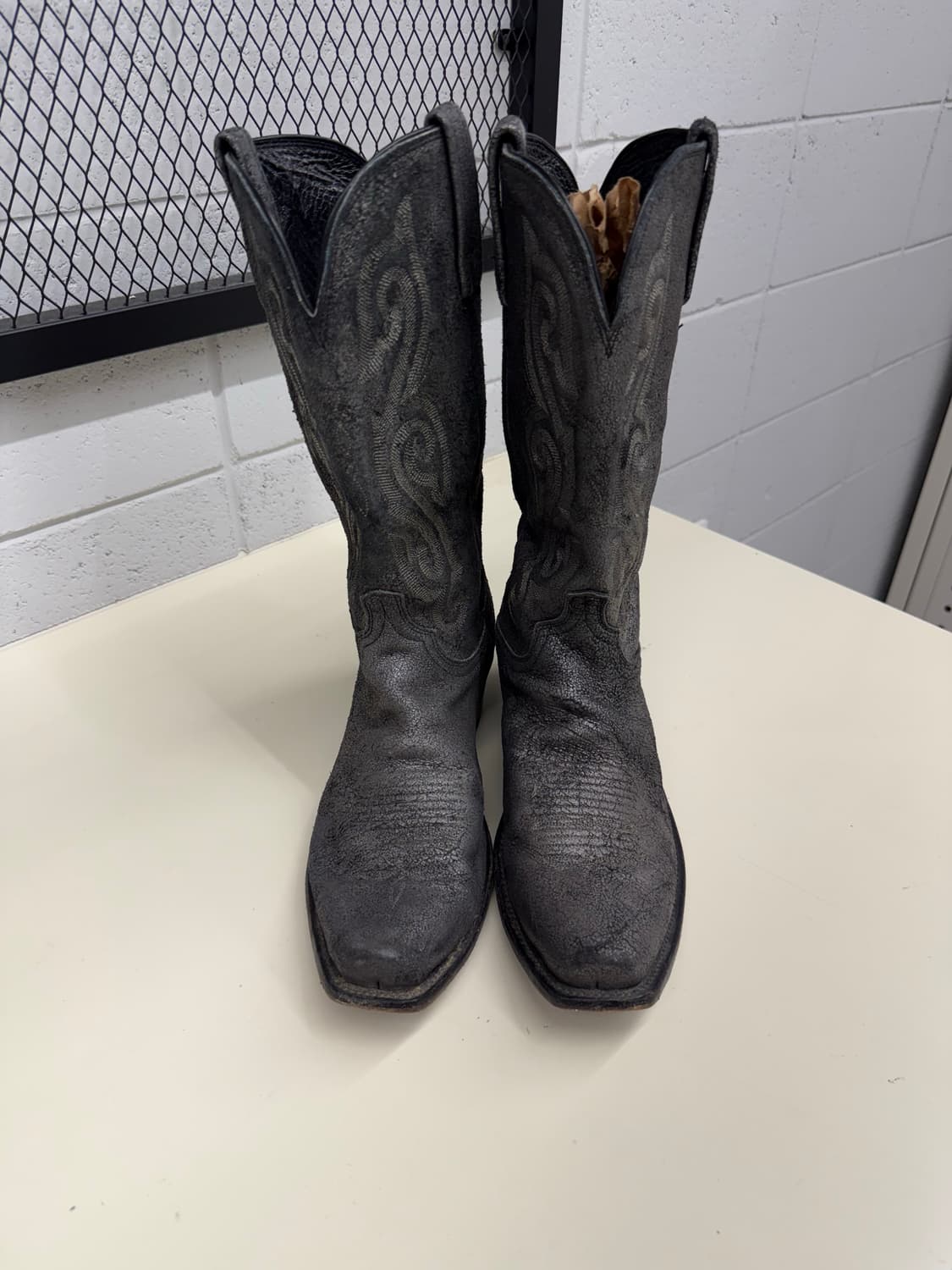 Lucchese Roughout Grey Leather 10D 상품이미지2