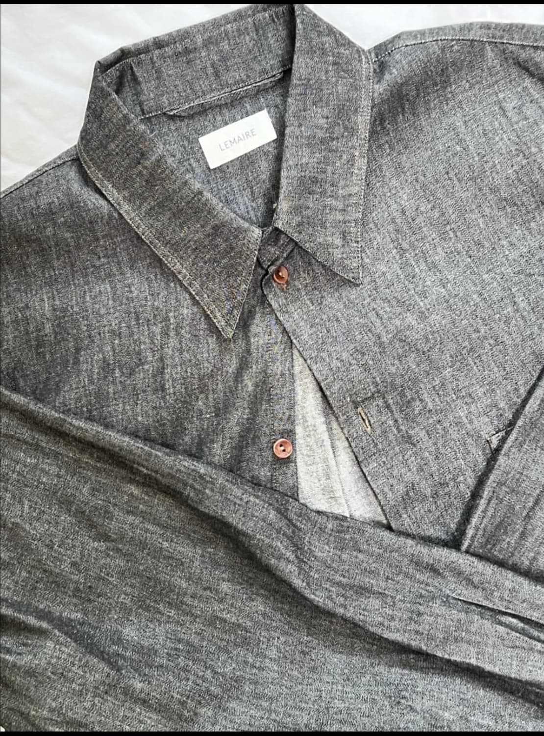 르메르 22SS 샴브레이 셔츠 앤트러사이트 데님 54 상품이미지1