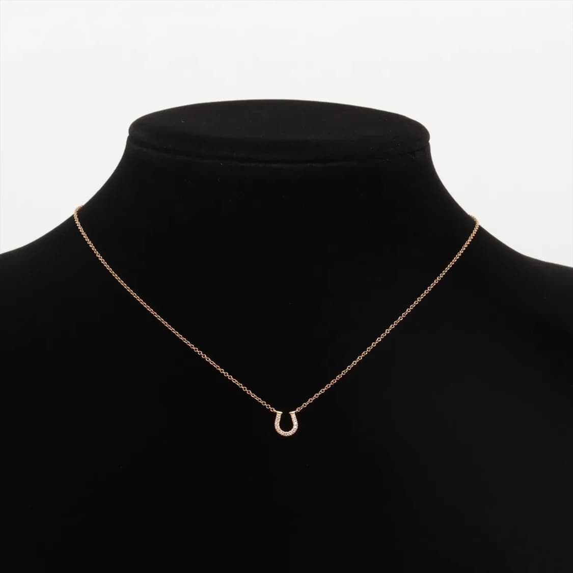 티파니 메트로 홀스슈 13P 천연다이아몬드 18K 핑크골드 펜던트 목걸이 상품이미지7