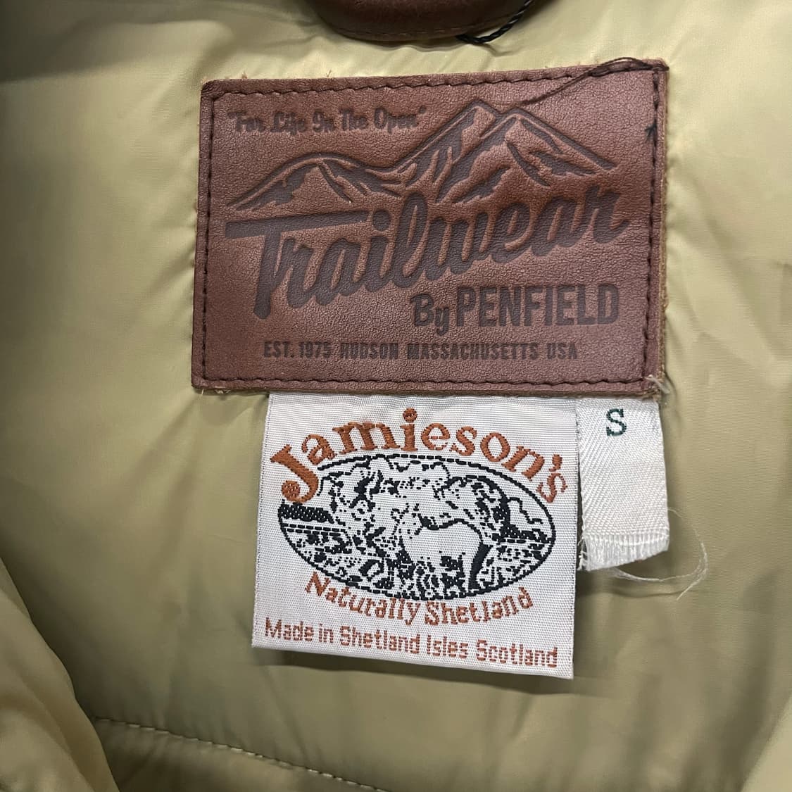 펜필드X제이미슨 페어 아일 울 다운 조끼 패딩 상품이미지7