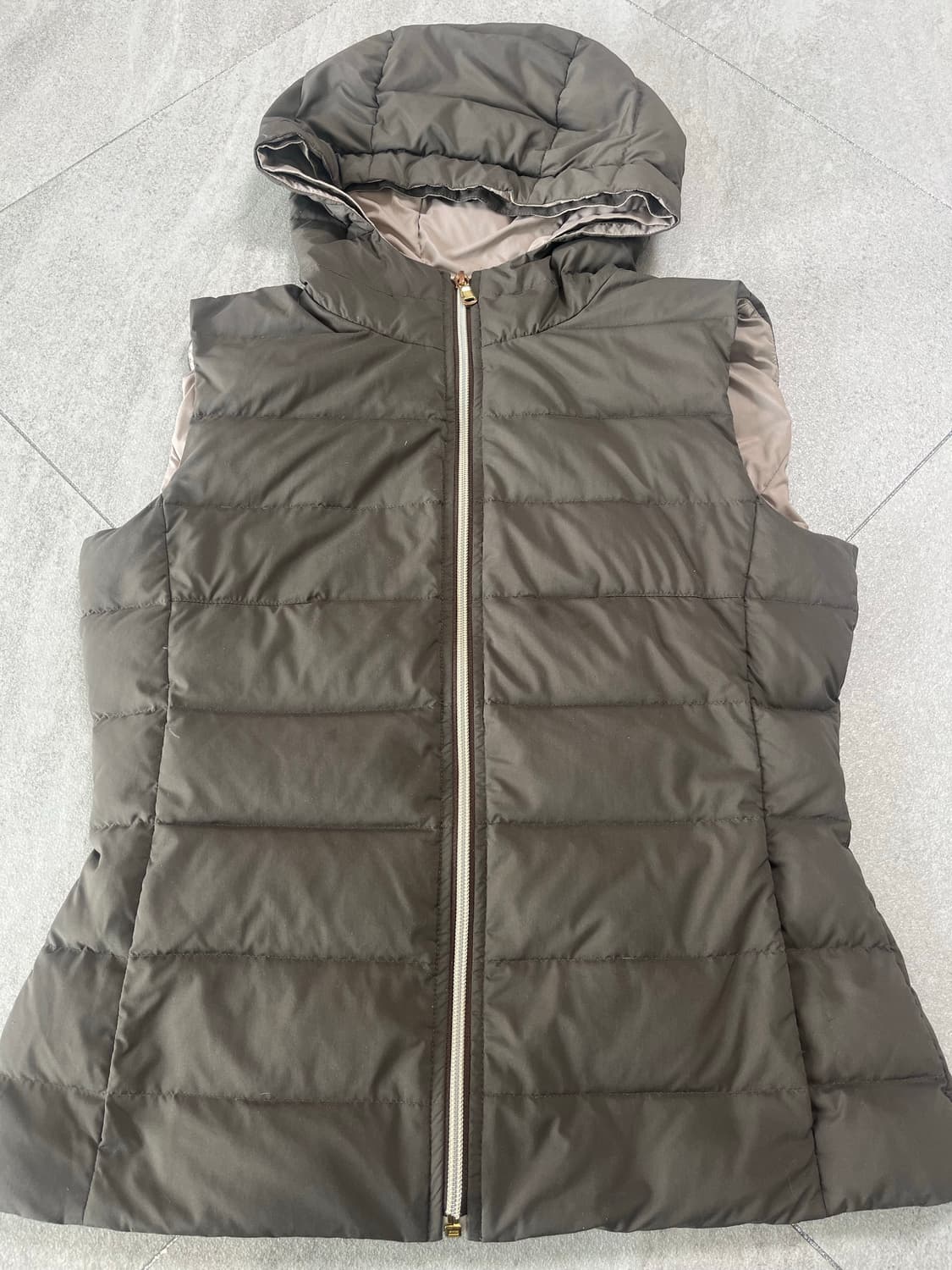 페델리 패딩조끼 브라운 44 상품이미지1