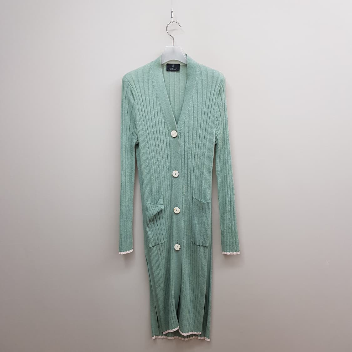 한섬 랑방 골지 롱가디건  F사이즈 상품이미지1