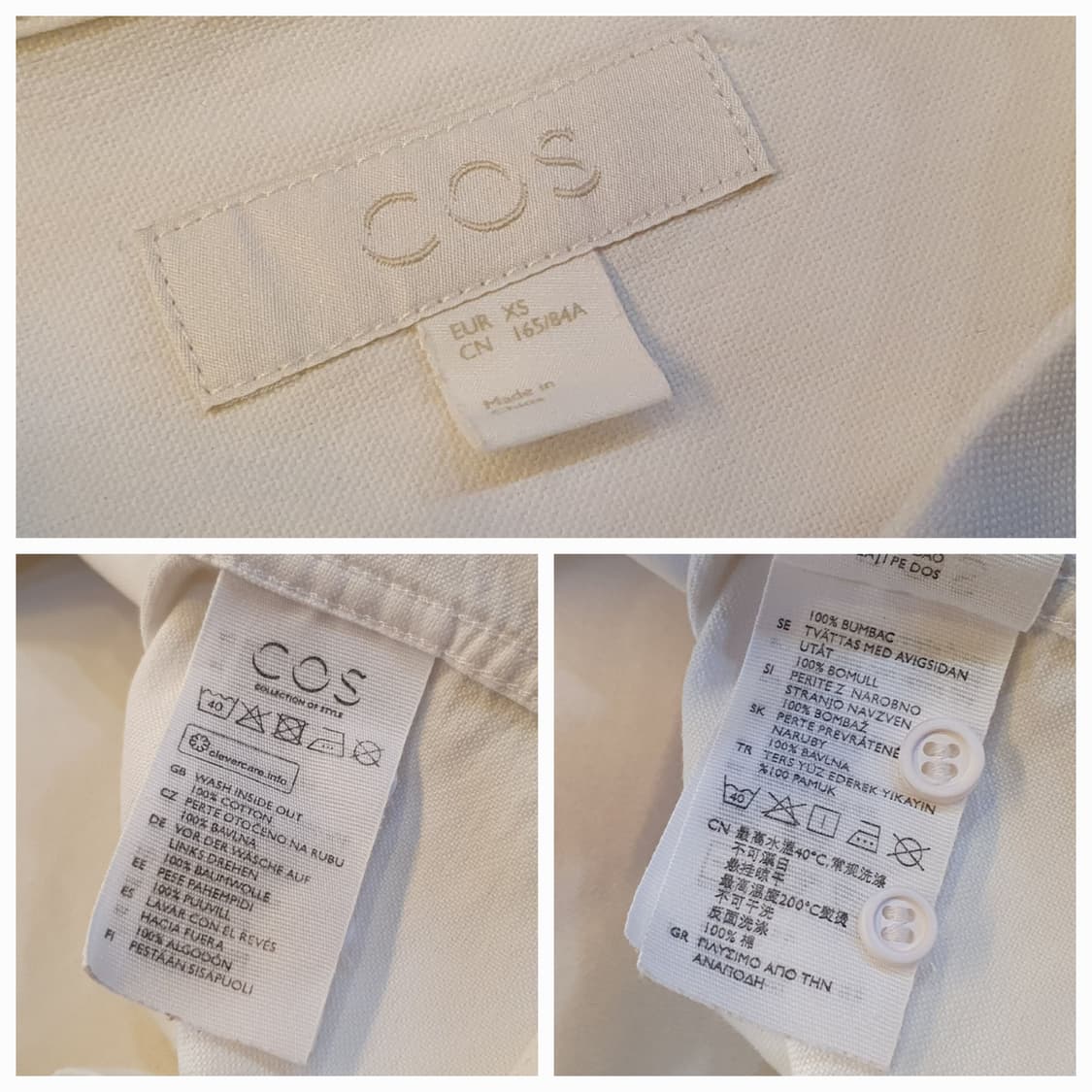 66.COS 스탠드업 크롭셔츠 상품이미지6