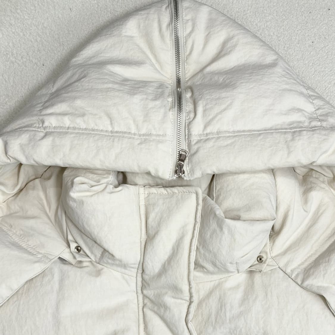 PROST J 구스다운 후드 숏 푸퍼 크림 F 상품이미지3