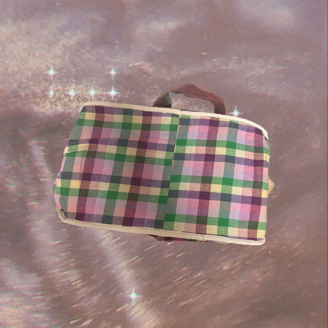 비비안 웨스트우드 핑크 체크 숄더백 상품이미지4