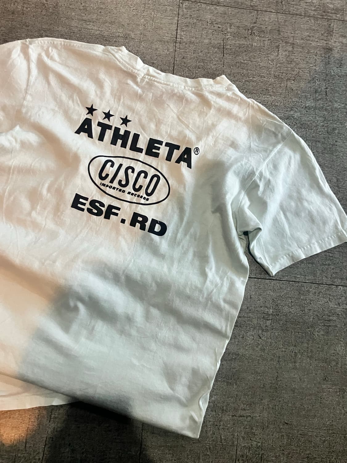 일본빈티지 Athleta 핀터깔y2k 고딕펑크 올드스쿨 반팔티셔츠 상품이미지2