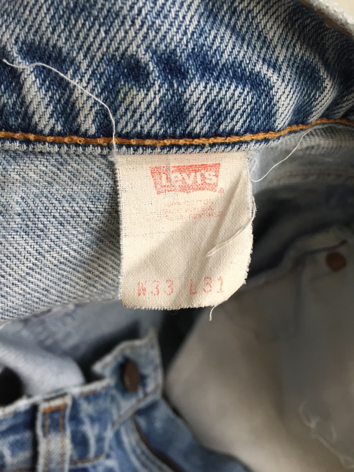 90‘s levis 517 연청 리페어 부츠컷 데님 상품이미지9