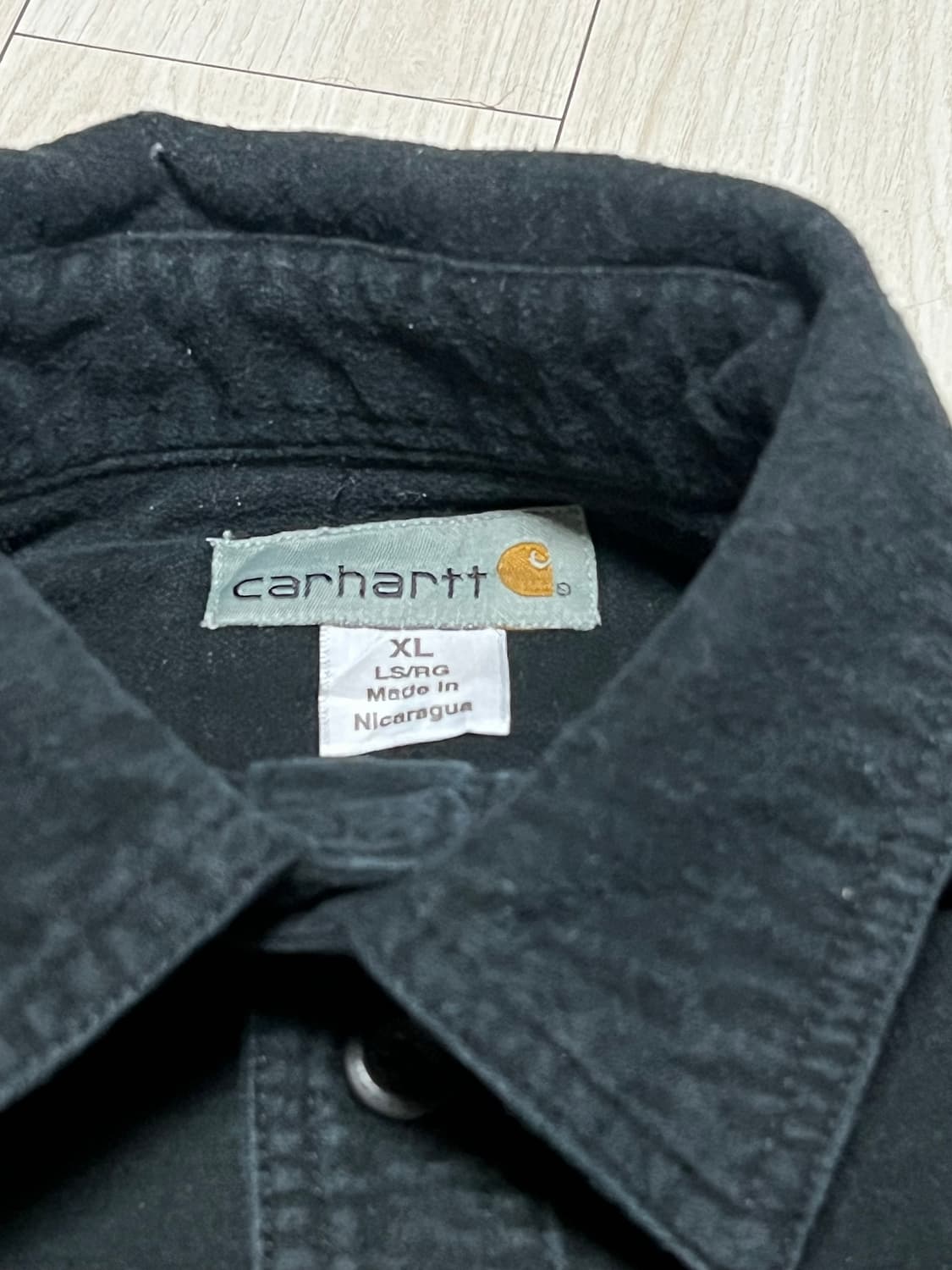칼하트FR 블랙 워크 셔츠 긴팔 남방 XL사이즈 상품이미지4