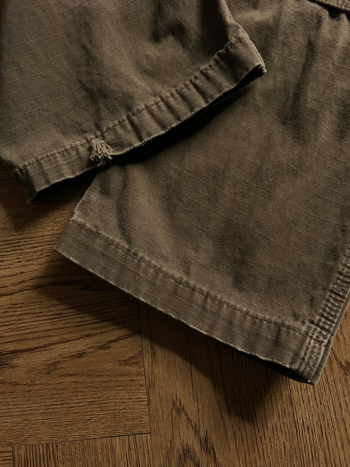 [32]칼하트 USA 더티워싱 다크커피 립스탑 더블니 워크 카고 팬츠 상품이미지7