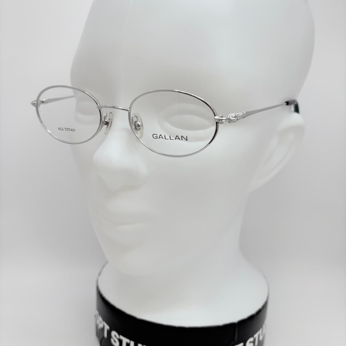 GALLAN 실버 오벌 티타늄 메탈테 상품이미지6