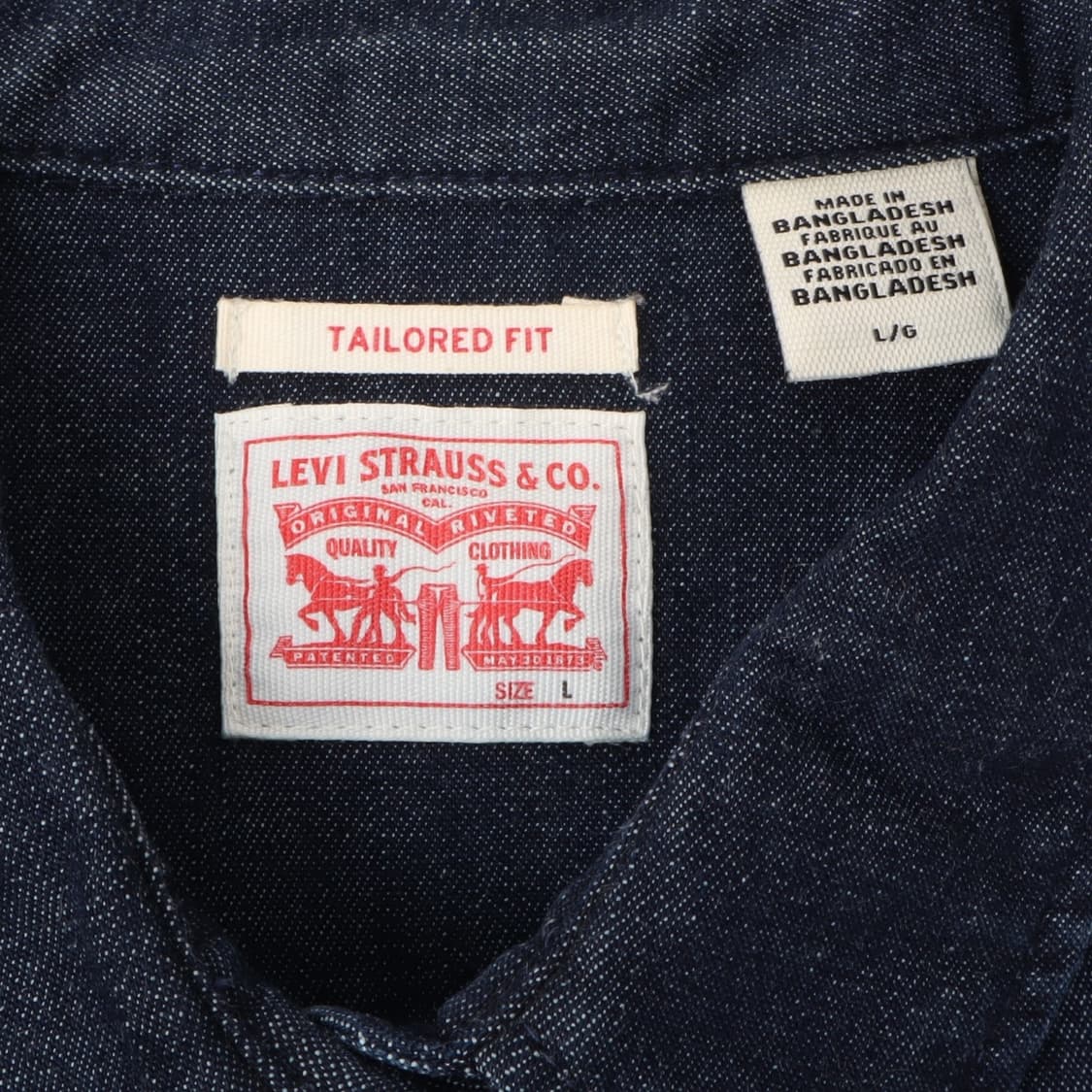 리바이스 인디고 웨스턴 데님셔츠 상품이미지8