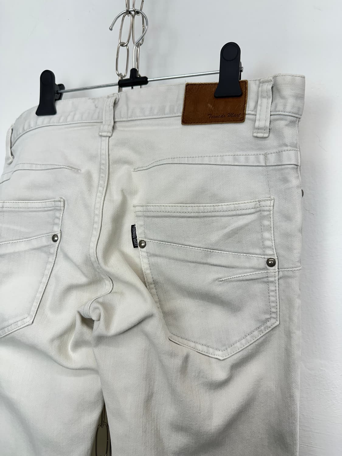 Tornado Mart white brown tap pants  상품이미지9