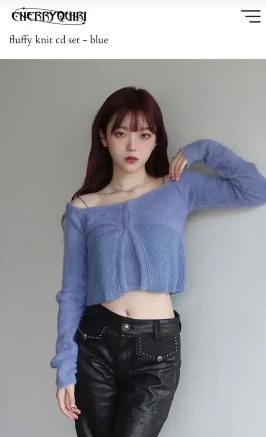 체리퀴리 플러피 가디건나시 상품이미지1