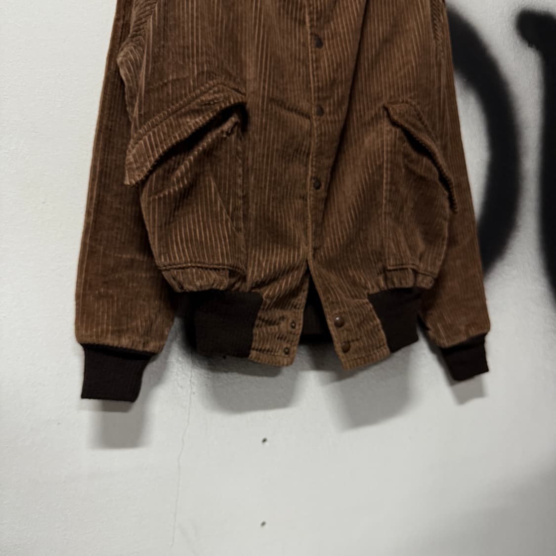 VTG 빈티지 코듀로이 골덴 패치 디테일 크롭 블루종 자켓 상품이미지4
