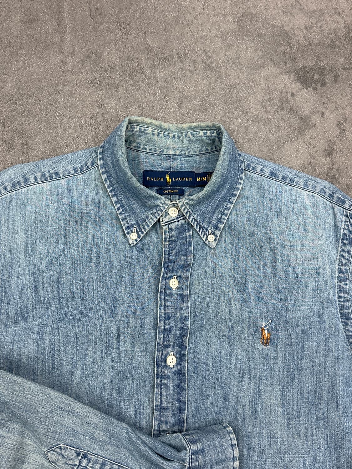 폴로 랄프로렌 멀티포니 연청 데님 셔츠 상품이미지3