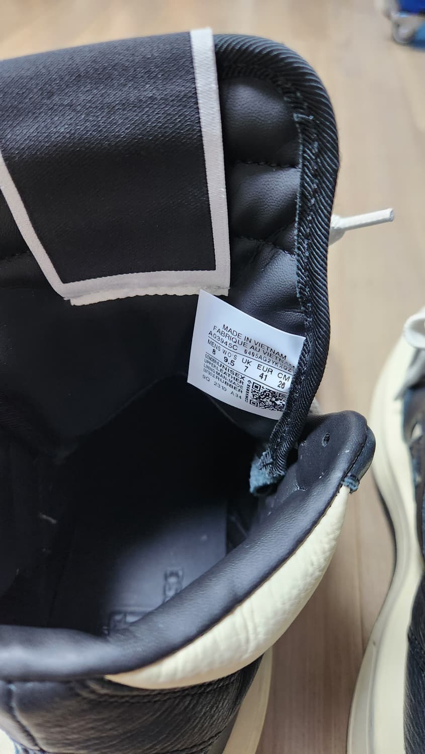 컨버스 x 다크쉐도우 터보웨폰 블랙 크림 상품이미지4