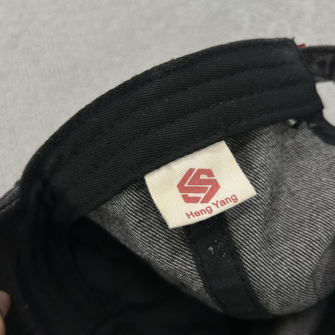 블랙 데님 워싱 캡모자 상품이미지6