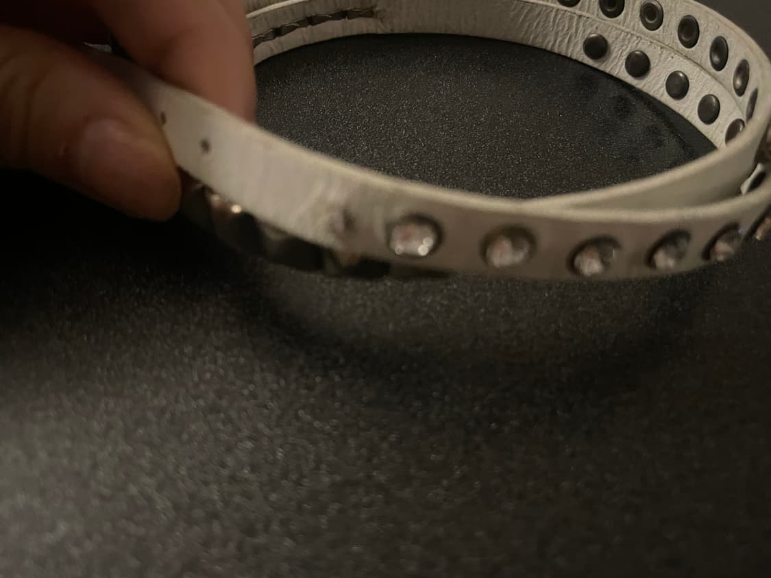 갸루 화이트 스터드 팔찌 상품이미지6