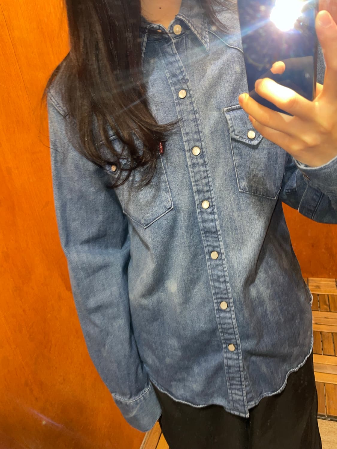 (M) Levi's 리바이스 코튼 데님 셔츠 상품이미지2