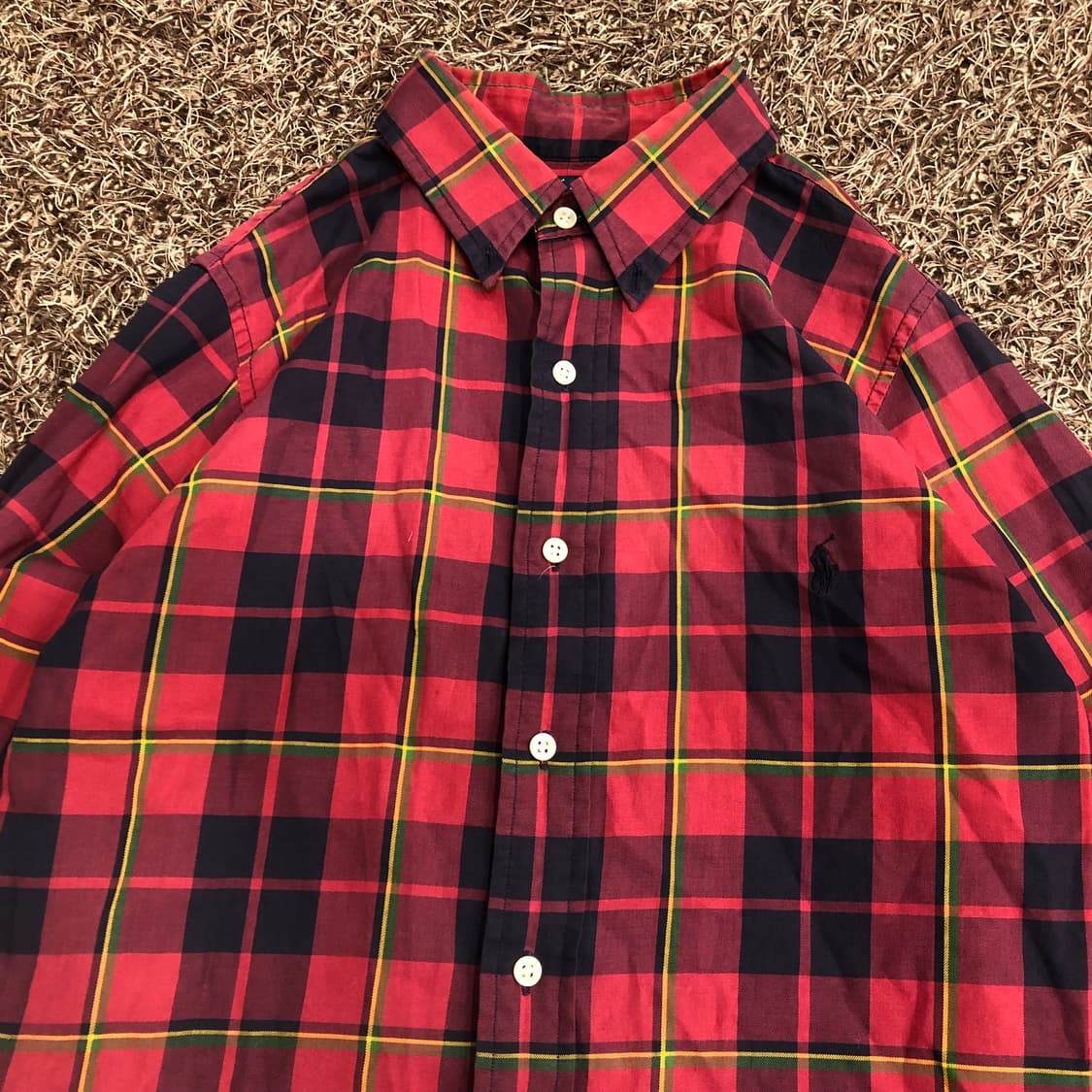 폴로 랄프로렌 레드 체크 셔츠 상품이미지3