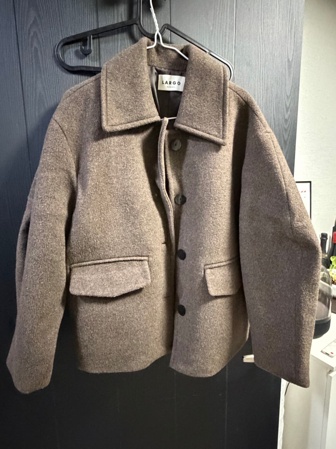 라르고 숏 코트 브라운 상품이미지2