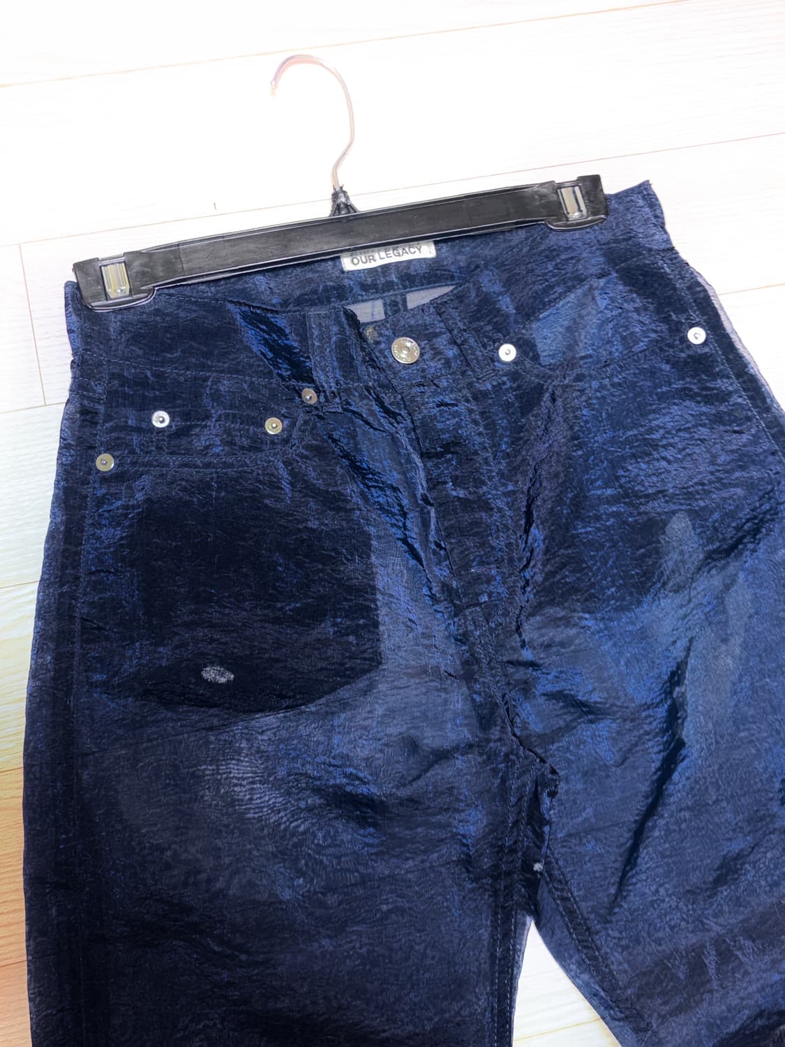 OUR LEGACY 네이비 시스루팬츠 상품이미지2