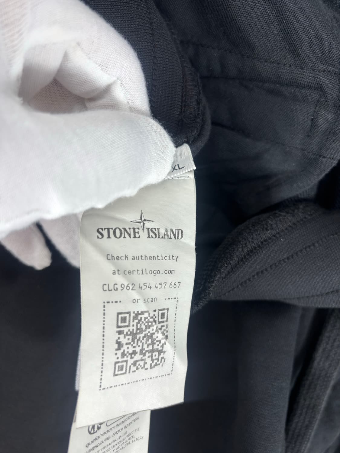(23SS)스톤아일랜드 코튼 플리스 카고 팬츠 블랙XL 상품이미지5