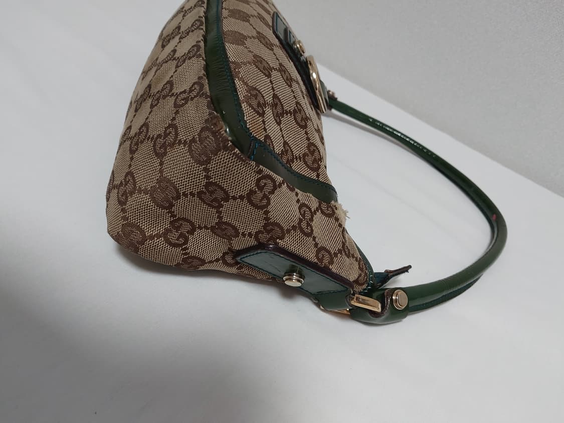 구찌 자가드 D링 숄더백 그린 (정품) 상품이미지7