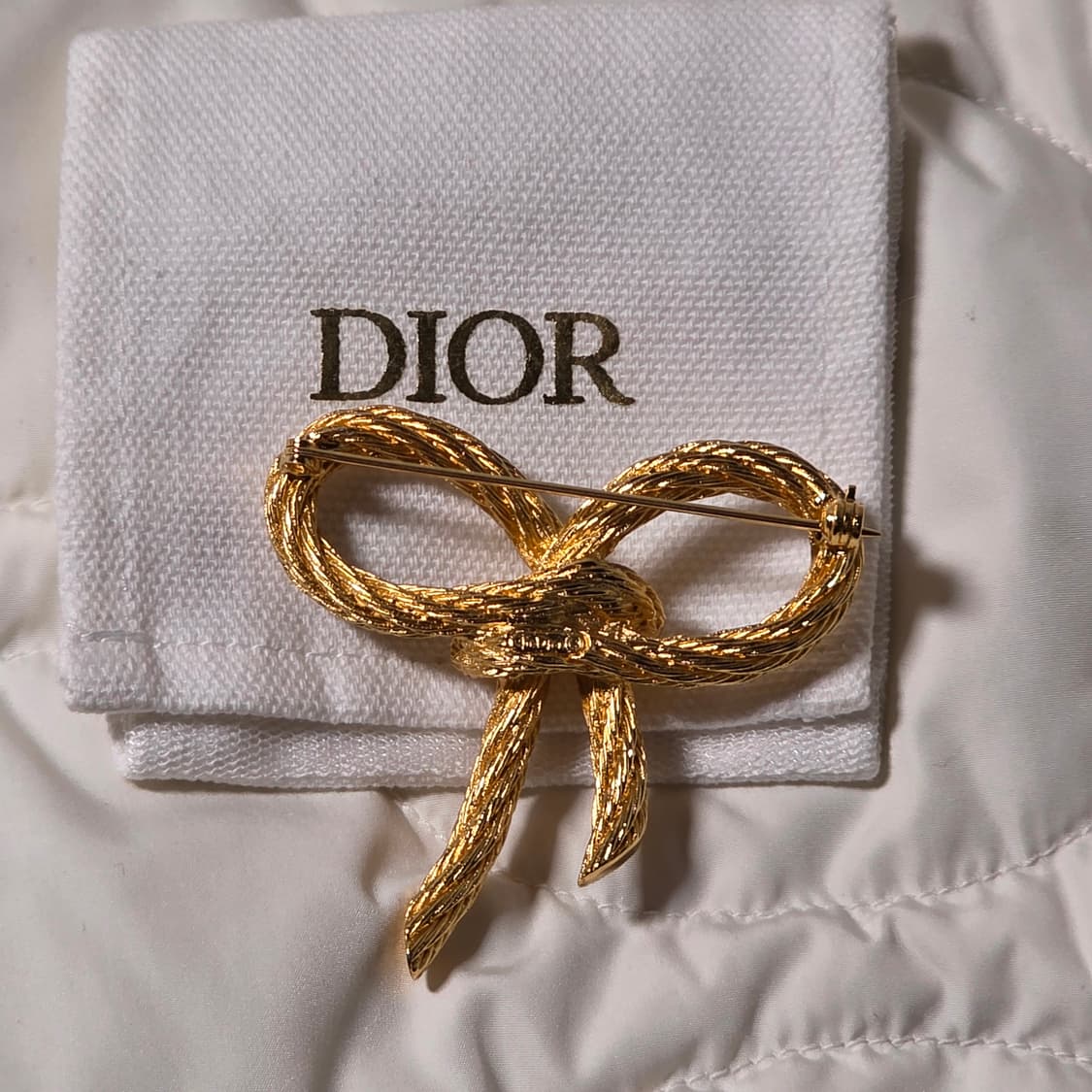 디올 빈티지 밧줄 리본 브로치 상품이미지3
