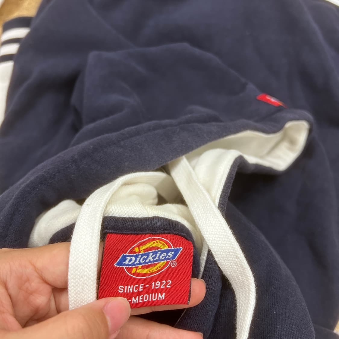 디키즈 네이비 화이트 바시티 후드집업  상품이미지8