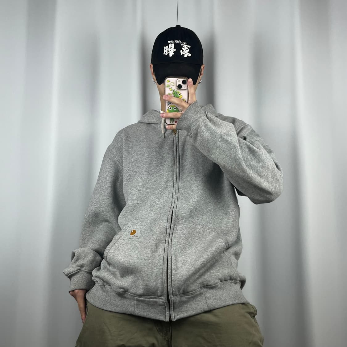 <칼하트 그레이 후드집업> No.1432 상품이미지2