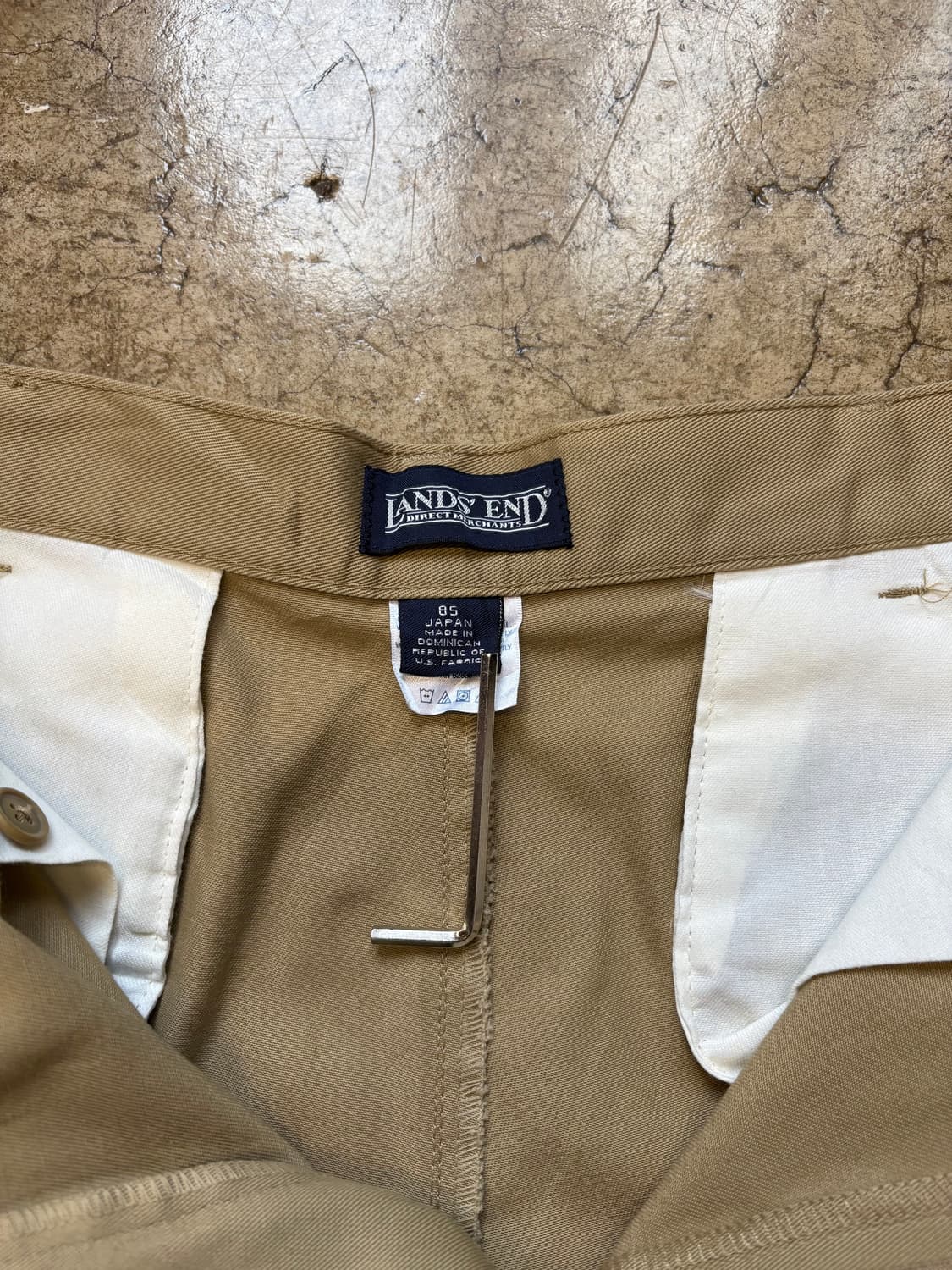 Lands End 베이지 와이드 치노 팬츠 상품이미지3