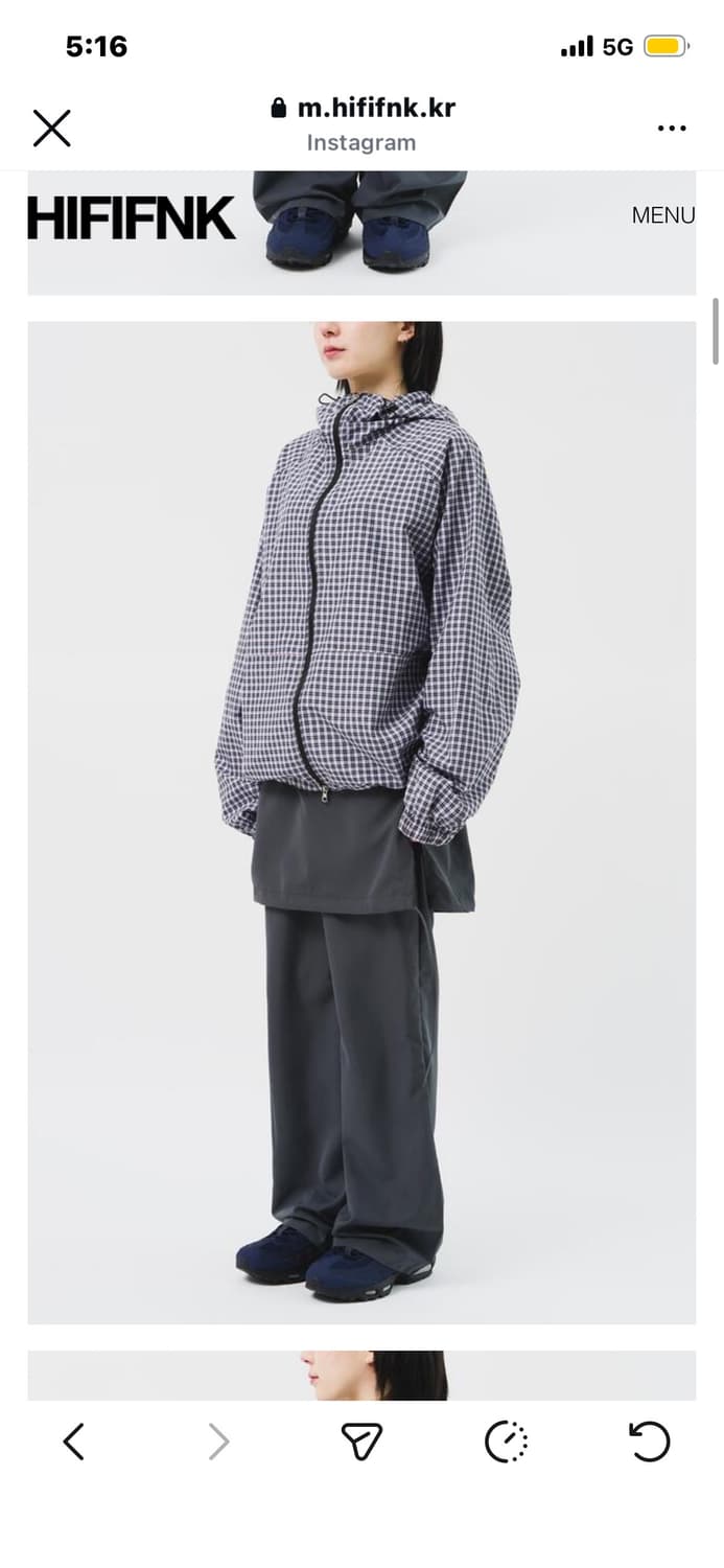 하이파이펑크 Vera Checked Windbreaker 상품이미지3