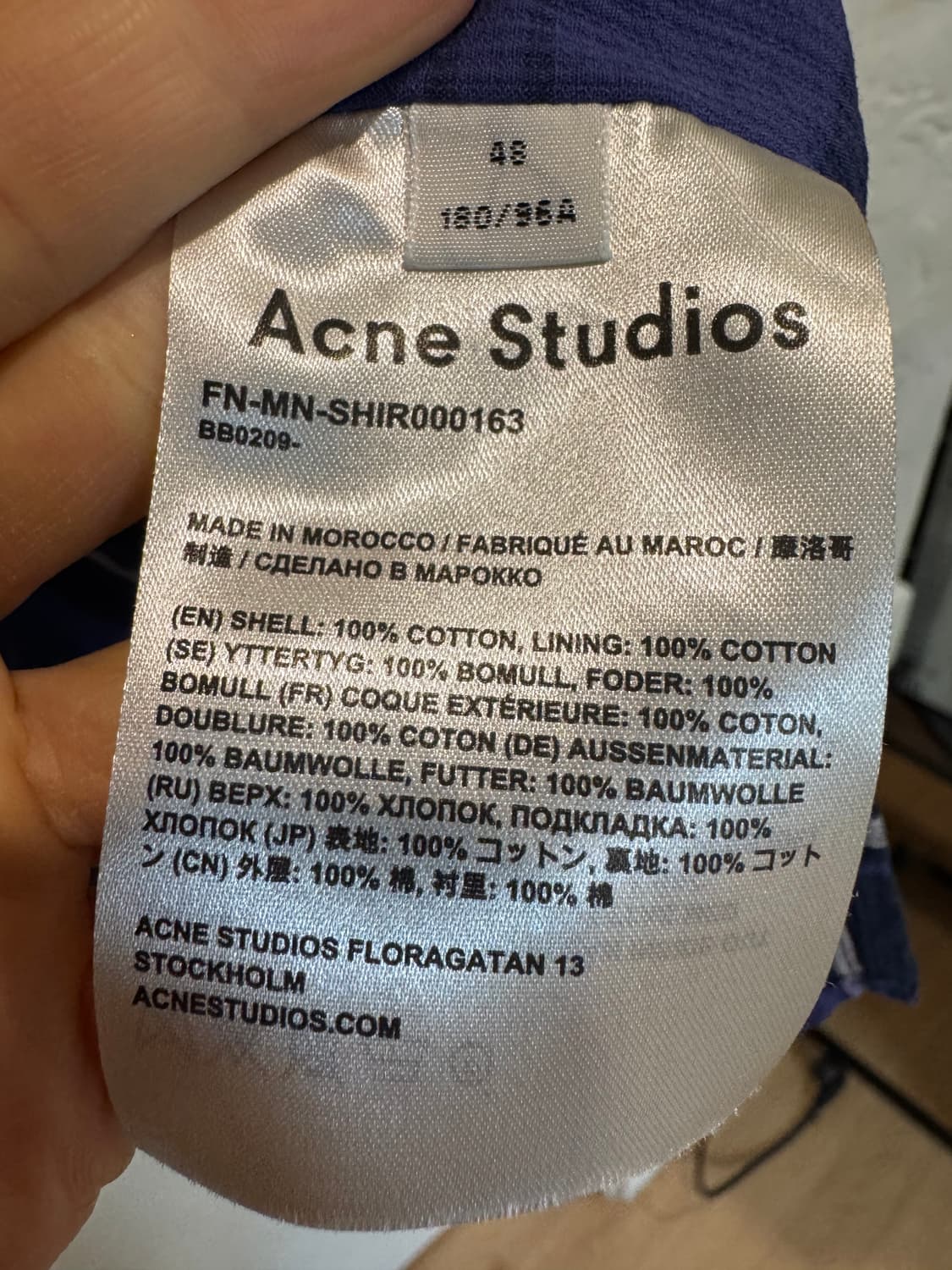 아크네스튜디오 반팔 체크 셔츠 상품이미지6