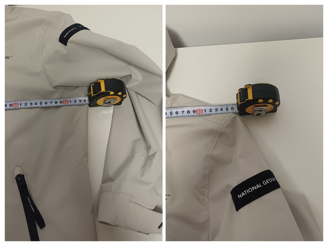 [정품/L] 내셔널지오그래픽 하이넥 와펜 바람막이 (베이지) 상태최상 상품이미지9