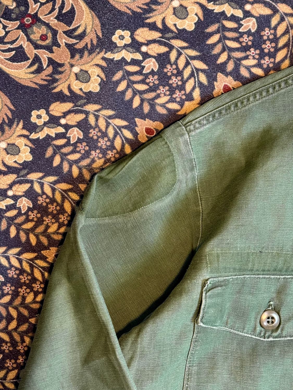 70s US Army OG-107 셔츠 상품이미지5