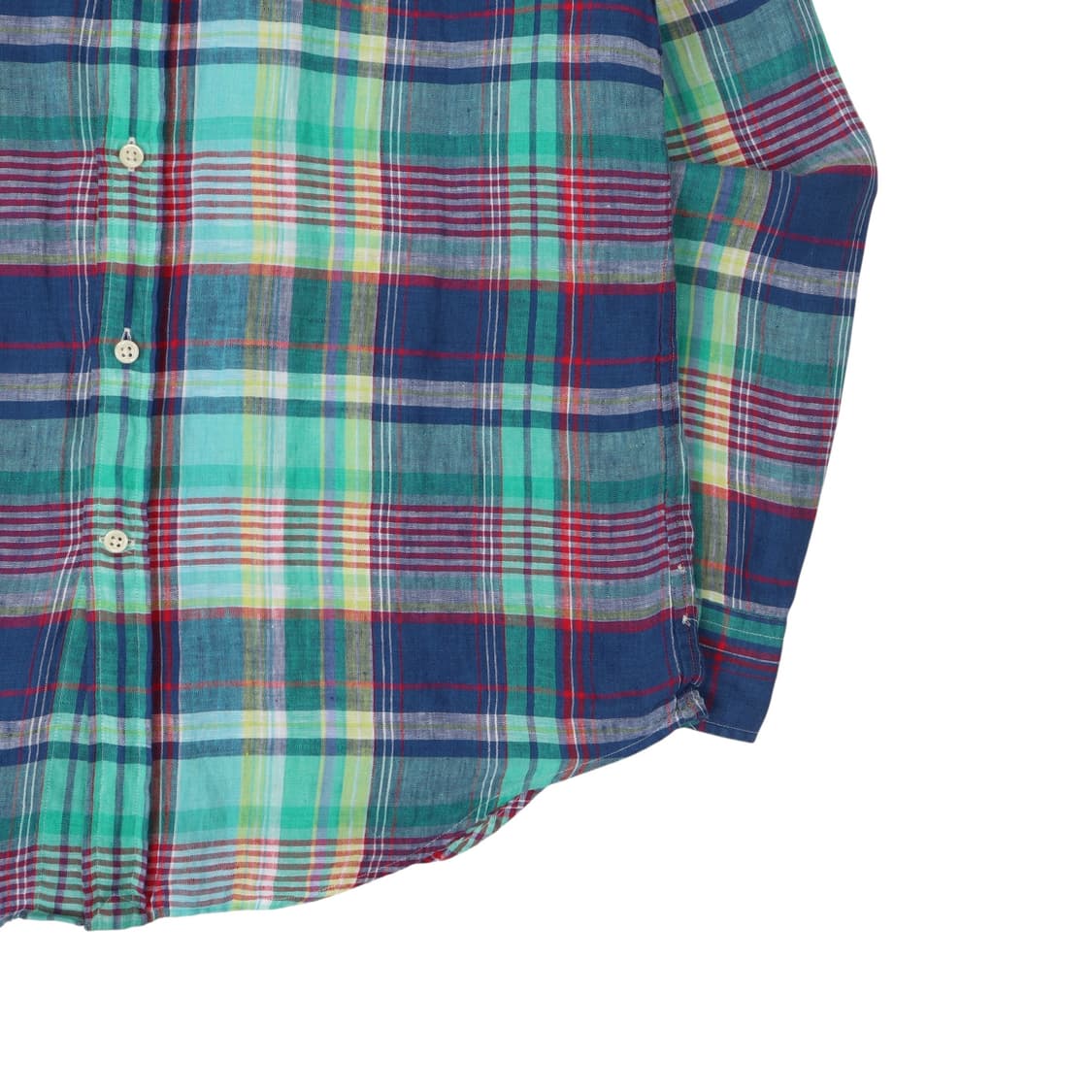 폴로 랄프로렌 린넨 마드라스 체크 셔츠 상품이미지3