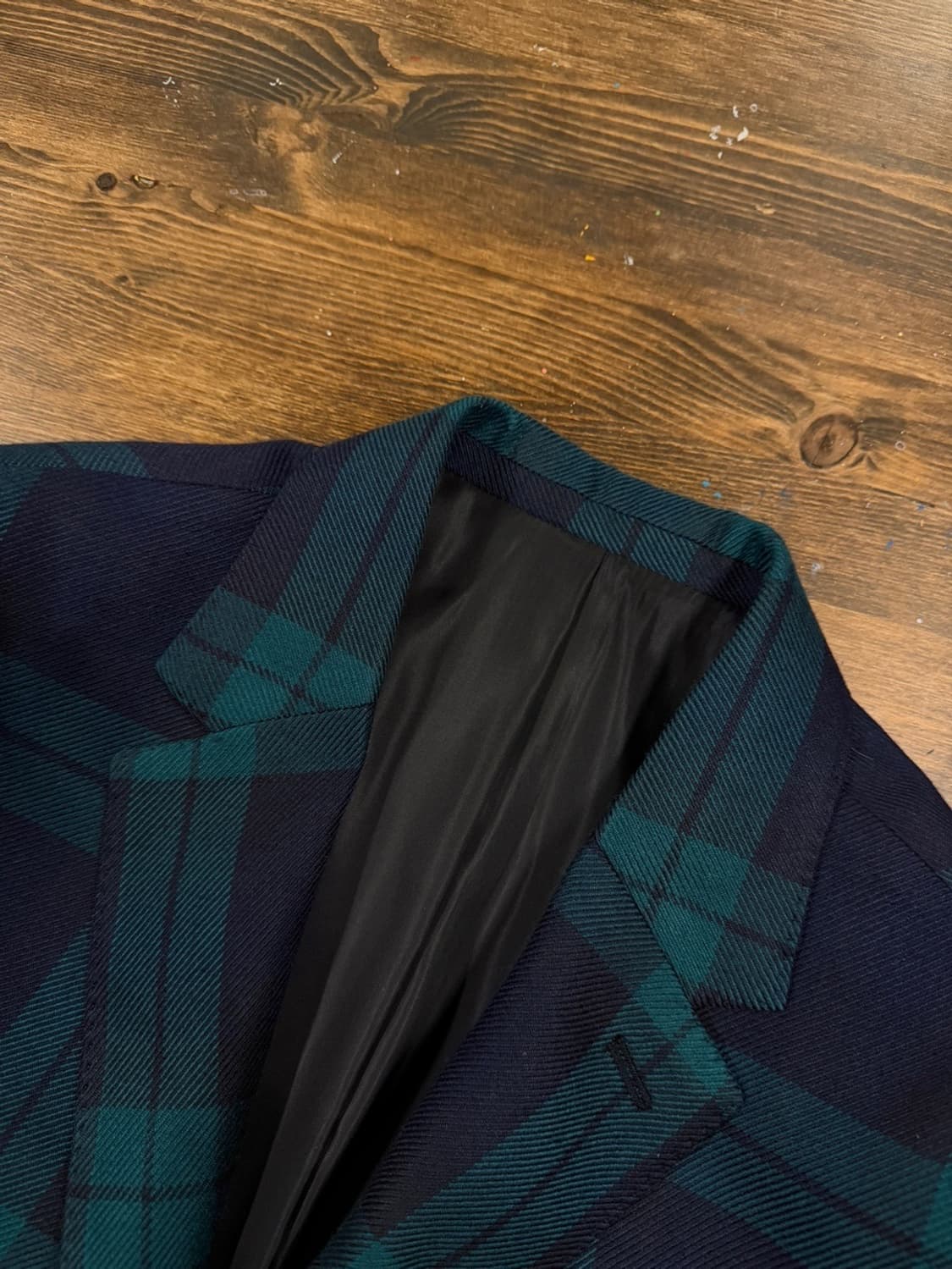 발렌티노 블랙와치 테일러드 자켓 슬림100 상품이미지6