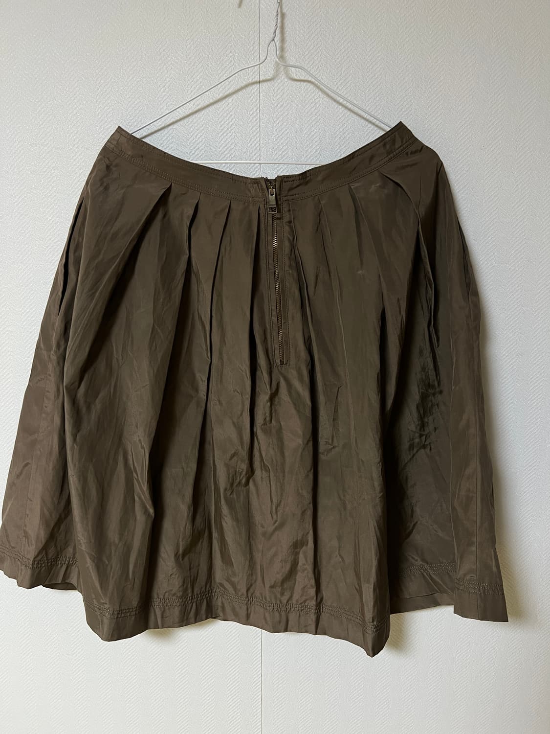 버버리 플리츠 스커트 브라운 상품이미지3