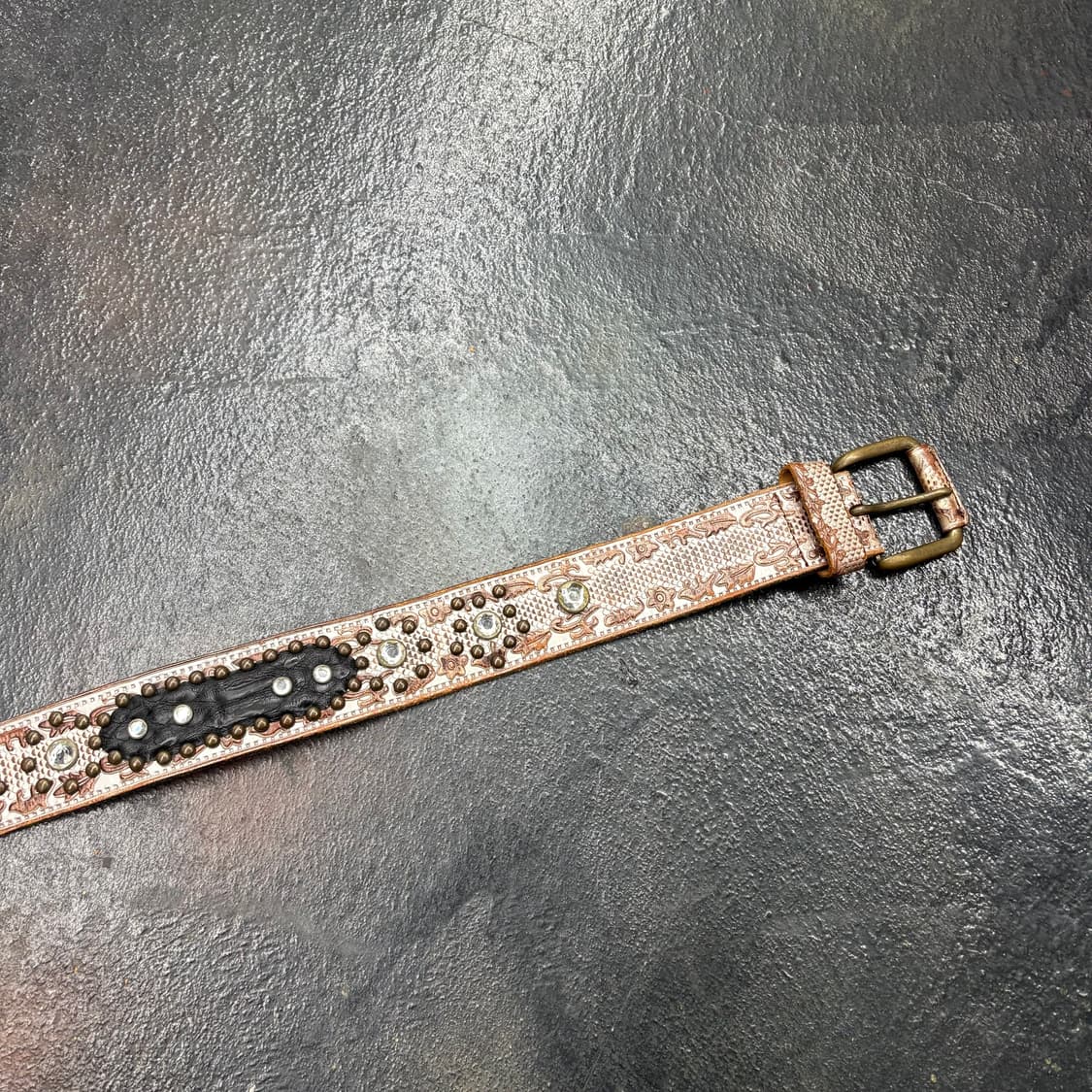 빈티지리얼레더파이톤벨트 상품이미지3